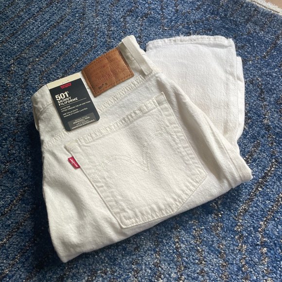 Levi's 501 Skinny - White Size 30 - Picture 1 of 5